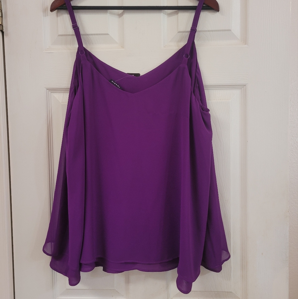 New Torrid 2 Women's Purple Cami Tank Top 2X